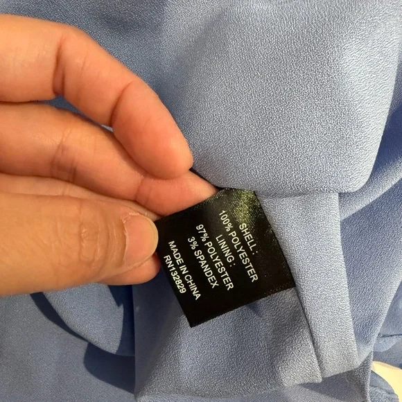 NBD Blue Ruffle Mini Dress - Picture 6 of 6